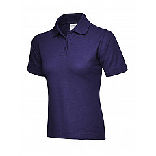 UC115 Purple Ladies Active Cotton Poloshirt