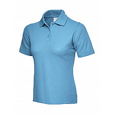 UC115 Sky Ladies Active Cotton Poloshirt