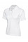 UC115 White Ladies Active Cotton Poloshirt