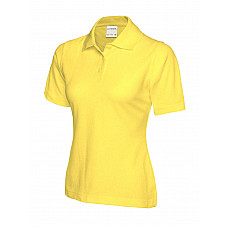 UC115 Yellow Ladies Active Cotton Poloshirt