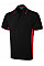 UC117 Black/Red Two Tone Polo Shirt