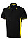 UC117 Black/Yellow Two Tone Polo Shirt