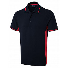 UC117 Navy/Red Two Tone Polo Shirt