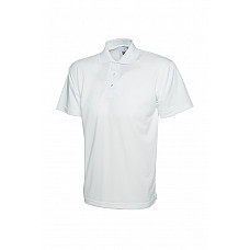 UC121 White Processable Poloshirt