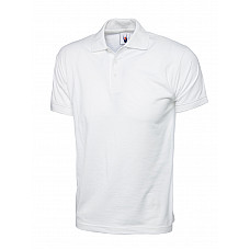 UC122 White Jersey Poloshirt