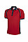 UC123 Red/Navy Sports Poloshirt