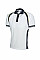 UC123 White/Navy Sports Poloshirt