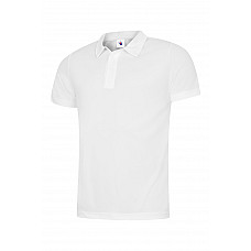 UC125 White Mens Ultra Cool Poloshirt