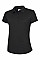 UC126 Black Ladies Ultra Cool Poloshirt