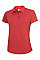 UC126 Red Ladies Ultra Cool Poloshirt