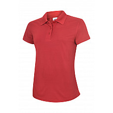 UC128 Red Ladies Ultra Cool Workwear Poloshirt