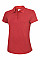 UC128 Red Ladies Ultra Cool Workwear Poloshirt