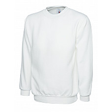 UC203 White Classic Sweatshirt