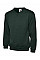 UC204 Bottle Green Classic V-Neck Sweatshirt