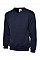 UC204 Navy Classic V-Neck Sweatshirt