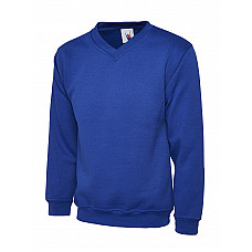 UC204 Royal Classic V-Neck Sweatshirt