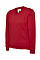 UC206 Red Childrens Classic V-Neck Sweatshirt