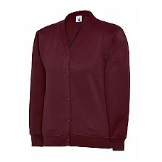 UC207 Maroon Childrens Classic Cardigan