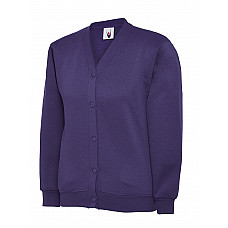 UC207 Purple Childrens Classic Cardigan