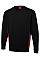 UC217 Black/Red Two Tone Crew New Sweatshirt