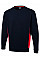 UC217 Navy/Red Two Tone Crew New Sweatshirt