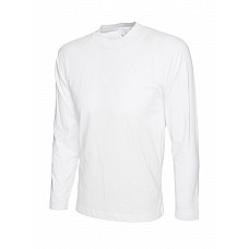 UC314 White Long Sleeve Classic T-Shirt