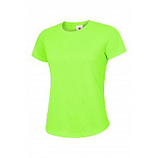 UC316 Electric Green Ladies Ultra Cool T Shirt