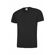 UC317 Black Classic V Neck T-shirt