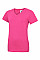 UC319 Hot Pink Ladies Classic V-Neck T-Shirt