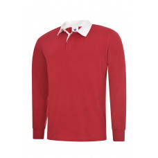 UC402 Red Classic Rugby Shirt