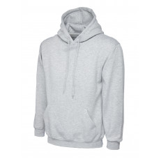 UC501 Heather Grey Heavyweight Hooded Sweatshirt