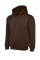 UC502 Brown Classic Hooded Sweatshirt