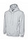 UC502 Heather Grey Classic Hooded Sweatshirt