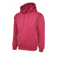 UC502 Hot Pink Classic Hooded Sweatshirt