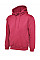 UC502 Hot Pink Classic Hooded Sweatshirt