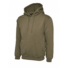 UC502 Military Green Classic Hooded Sweatshirt