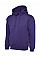 UC502 Purple Classic Hooded Sweatshirt