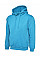 UC502 Sapphire Blue Classic Hooded Sweatshirt