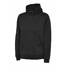 UC503 Black Childrens Hooded Sweatshirt