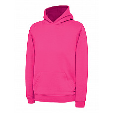 UC503 Hot Pink Childrens Hooded Sweatshirt