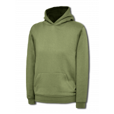 UC503 Military Green Childrens Hooded Sweatshirt