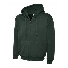 UC504 Bottle Green Adults Classic Full Zip Hooded Sweatshirt