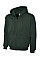 UC504 Bottle Green Adults Classic Full Zip Hooded Sweatshirt