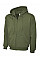 UC504 Olive Adults Classic Full Zip Hooded Sweatshirt