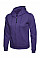 UC505 Purple Ladies Classic Full Zip Hooded Sweatshirt