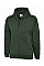 UC506 Bottle Green Childrens Classic Full Zip Hooded Sweatshirt