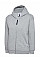 UC506 Heather Grey Childrens Classic Full Zip Hooded Sweatshirt