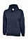 UC506 Navy Childrens Classic Full Zip Hooded Sweatshirt