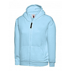 UC506 Sky Childrens Classic Full Zip Hooded Sweatshirt