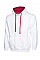 UC507 White/Fuchsia Contrast Hooded Sweatshirt